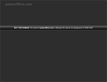 Tablet Screenshot of pokeroffline.com